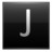 Letter J black Icon